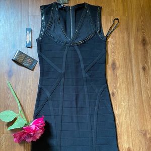 Bebe bodycon black dress